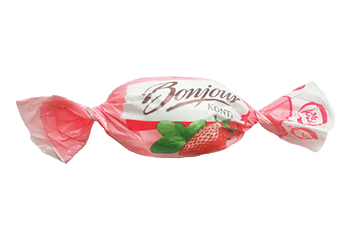 16.	Конфета суфлейная Bongour со вкусом груша с французская ваниль