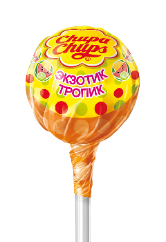 Карамель леденцовая на палочке Чупа Чупс со вкусом экзотик-тропик