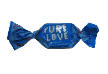 Конфета Pure love со вкусом сливки с шоколадом
