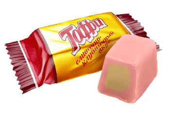 Конфеты Тоффи сливочно-клубничный